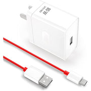 OnePlus Super vooc 80W Adapter USB A-to-C Warp Charger