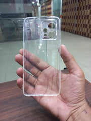 Pack of 2 Soft Jelly cover Real me 9 Pro Plus 5G Transparent with Camera protection Dust Proof Cap