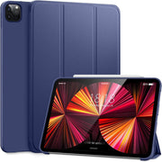 Tri Fold Book cover for i-Pad Pro 11 Inch 2024 M4 Chip smart case book cover with Pen Holder