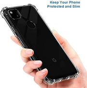 Google Pixel 4A 4G Clear Anti Shock TPU Bumper Case – precise cutouts for buttons and ports