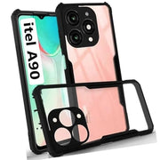 Ipaky Shockproof Hybrid Armor Back Cover for itel s26 ultra itel s25 ultra itel s23 itel s24 itel s25 itel power 70 itel A80 itel A90 itel A100 City 100