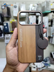 Wooden Style Leather Cover For iPhone 18 Pro Max 17 Pro Max- Clearance Sale - image 3