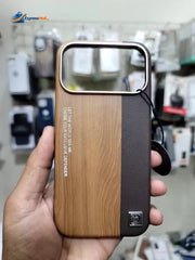 Wooden Style Leather Cover For iPhone 18 Pro Max 17 Pro Max- Clearance Sale - image 4