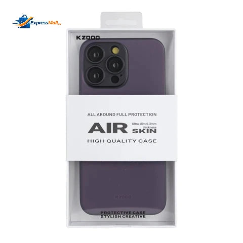 Kzdoo Air Skin 0.3mm thickness Back Cover for iPhone 14 Pro Max Deep Purple - Clearance Sale