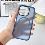 iPhone 15 Pro Max Translucent Back Cover With MagSafe Charging And Action Button - Clearance Sale