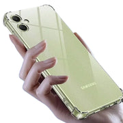 Samsung A06 Clear Shockproof Silicone Case – Crystal Clear Back Cover