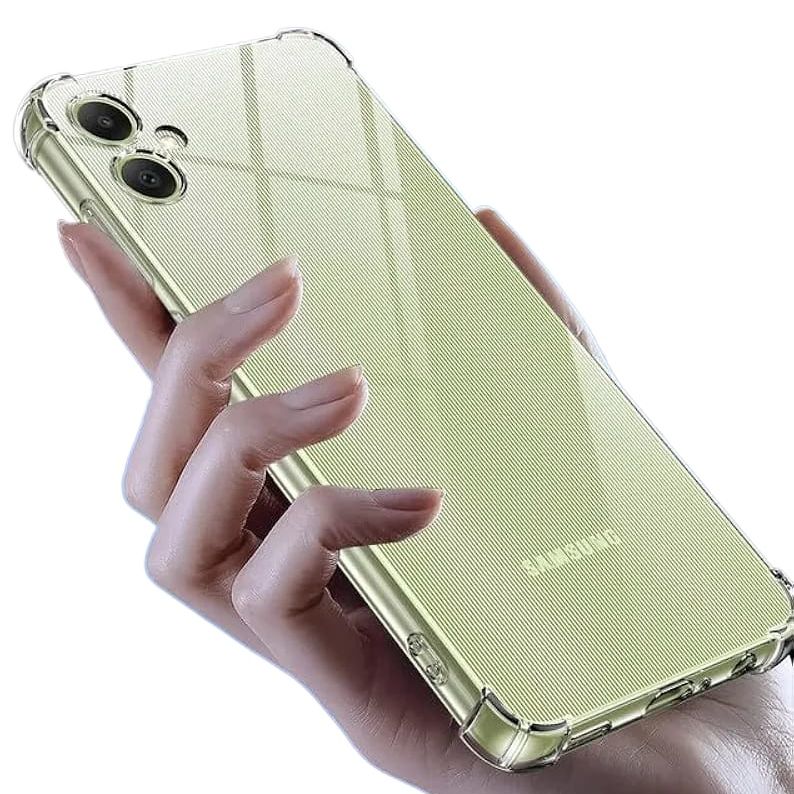 Samsung A06 Clear Shockproof Silicone Case – Crystal Clear Back Cover