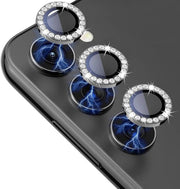 Camera protector Diamond Camera Lens Protector for Samsung S25 S25 Plus S25 Ultra Silver Black