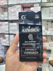 AURORA 9D Privacy Glass Screen Protector for Samsung S25 Ultra