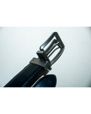 2 in 1 Double Sided Black and Brown Leather Belt for Men.