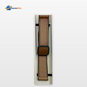 22mm Leather Silicone Strap D-Buckle - Dark Brown