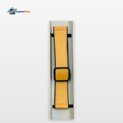 22mm Leather Silicone Strap D-Buckle - Mustard Yellow