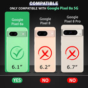 Google Pixel 8A 5G Clear Shockproof TPU Bumper Case – soft flexible TPU