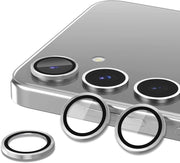 3D Back Camera Lens Protector for S24 FE Black Silver