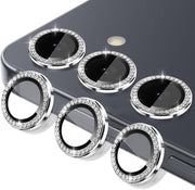 Camera protector Diamond Camera Lens Protector for Samsung S25 S25 Plus S25 Ultra Silver Black