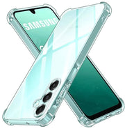 Bumper Back cover Samsung A17 Transparent with Camera protection soft jelly material