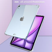 Soft TPU Bumper Clear Back Cover for i-Pad Air 13 inch 2024 M2 Shockproof Drop Protection Slim Lightweight TPU Transparent Back Cover Shell