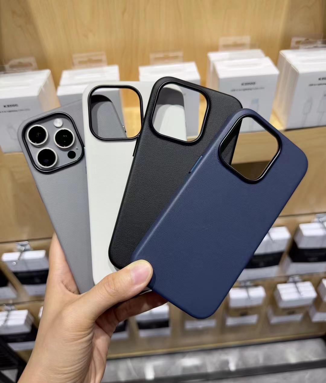 KZDOO Noble Collection leather case for iPhone 15 Pro Max - front view