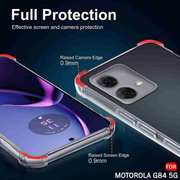 Motorola Moto G84 Clear Anti Shock Jelly Case – drop protection