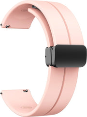 22mm Magnetic D-Buckle Silicone Watch Strap Universal strap