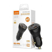 LDNIO C104 60W Dual PD Super Fast Car Charger