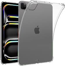 Bumper Back Cover for Apple iPad Pro 13 Inch Case (M5/M4) 2025/2024 Case, Ultra Clear Soft Flexible Transparent TPU Skin Bumper Back Cover Shell for iPad Pro 13 Inch Case (M5/M4) 2025/2024, Clear - Clearance Sale
