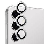 3D Back Camera Lens Protector for S24 FE Black Silver Gray