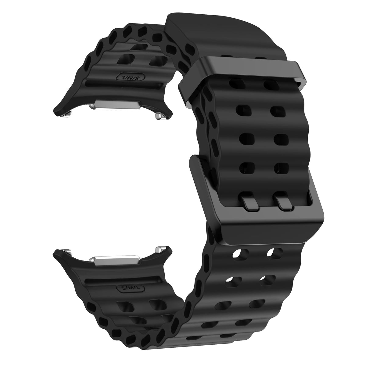 Soft Loop Silicone Bracelet Samsung Galaxy Watch 7 Ultra 47mm - Black