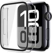 Hard Case Compatible with Apple Watch Series 10 46mm (2024) with 9H Tempered Glass Screen Protector – 360° Shockproof & Anti-Scratch Cover