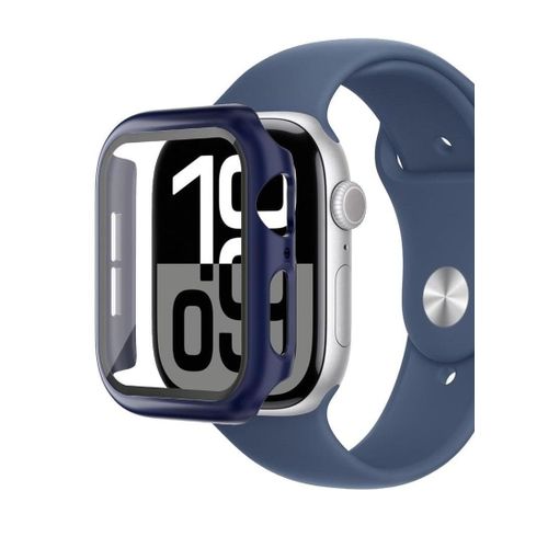 Hard Case Compatible with Apple Watch Series 10 46mm (2024) with 9H Tempered Glass Screen Protector – 360° Shockproof & Anti-Scratch Cover