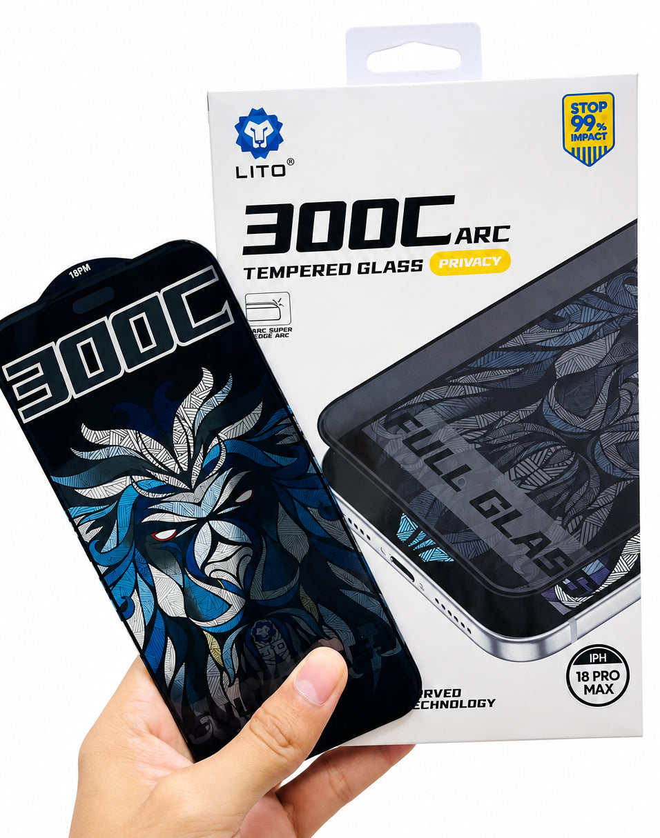 LITO 300C ARC Privacy Tempered Glass – iPhone 18 Pro Max