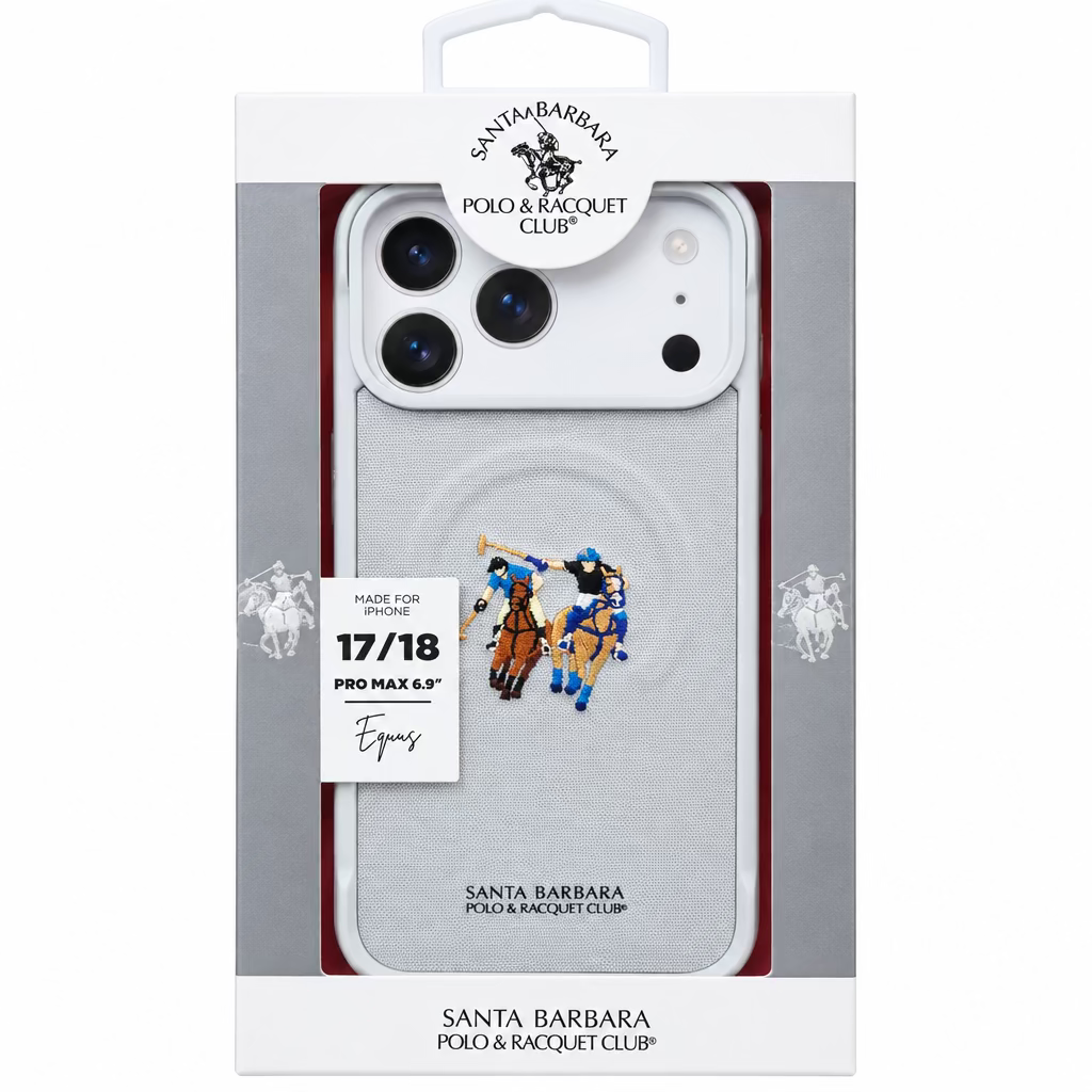 iPhone 18 Pro Max Santa Barbara Polo Racquet Club Yolanda Series MagSafe Case – White