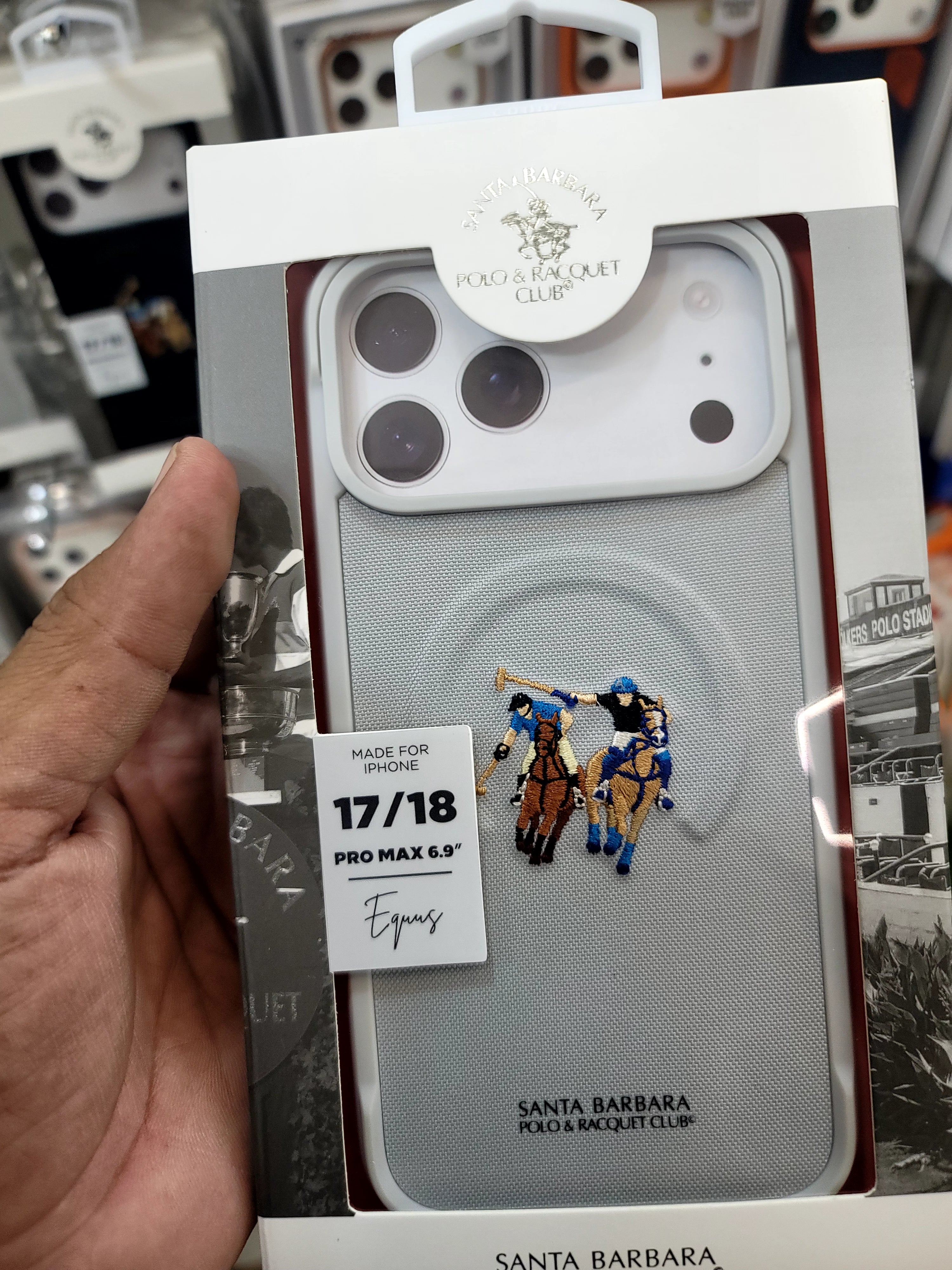 iPhone 18 Pro Max Santa Barbara Polo Racquet Club Yolanda Series MagSafe Case – White