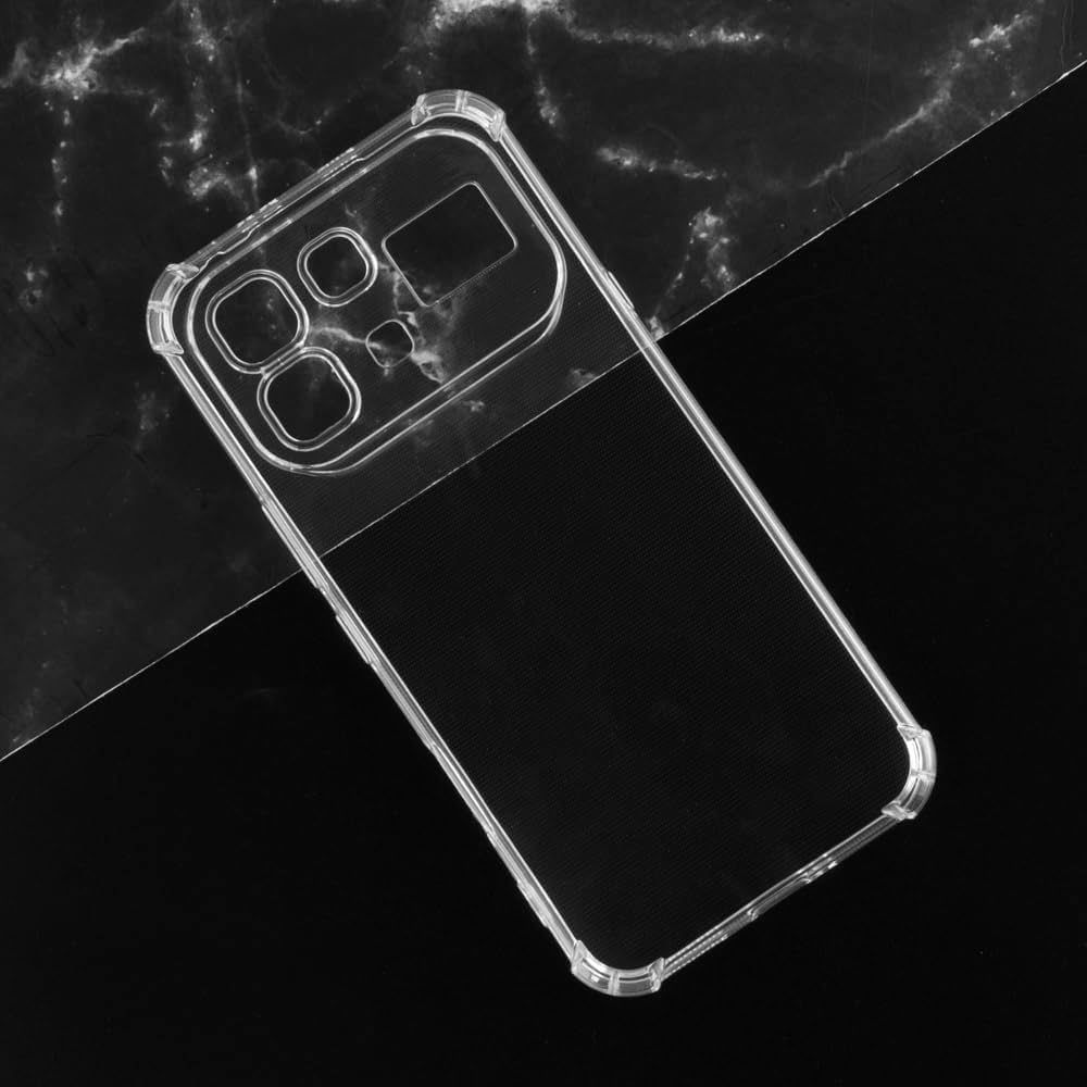 Transparent bumper back cover for Infinix Note 60 / Note 60 Pro – soft jelly TPU