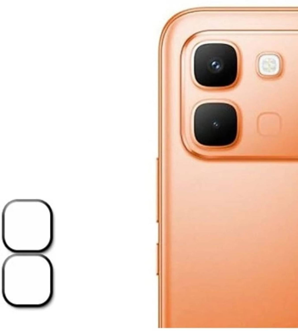 Premium Quality Camera Lens Protector for Infinix Note Edge Black Silver