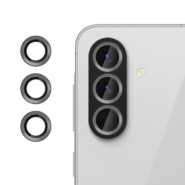 Samsung A37 / A57 Camera Lens Protector – Ring + Tempered Glass (Black / Silver)