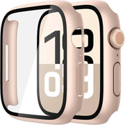 Hard Case Compatible with Apple Watch Series 10 46mm (2024) with 9H Tempered Glass Screen Protector – 360° Shockproof & Anti-Scratch Cover