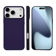 iPhone 18 Pro Max silicone case with logo – Deep Purple