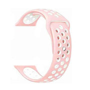 22mm Silicone Sport Watch Strap – Pink White