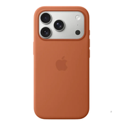 iPhone 18 Pro Max silicone case with logo – Light Brown