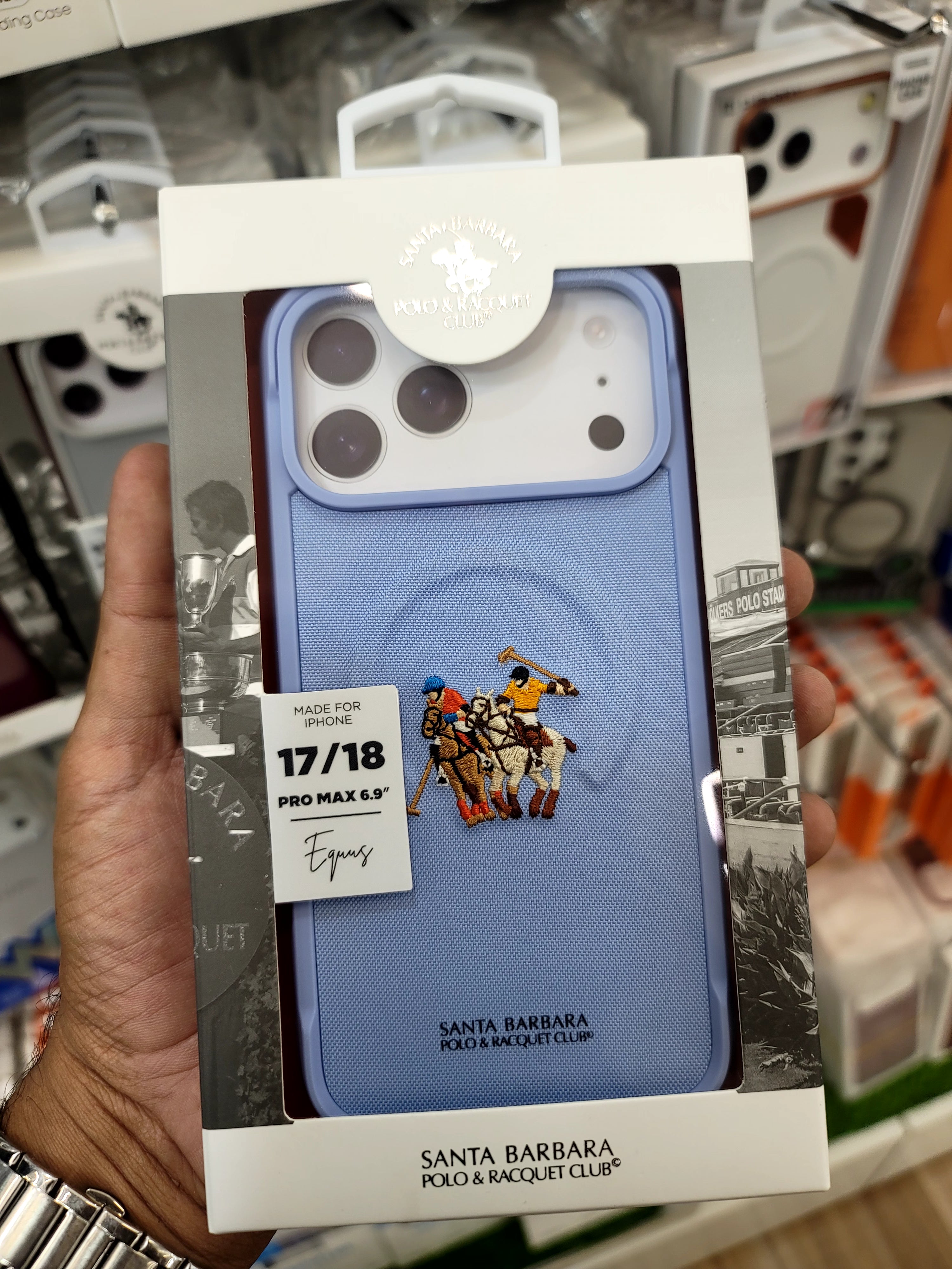 iPhone 18 Pro Max Santa Barbara Polo Racquet Club Yolanda Series MagSafe Case – Glacier