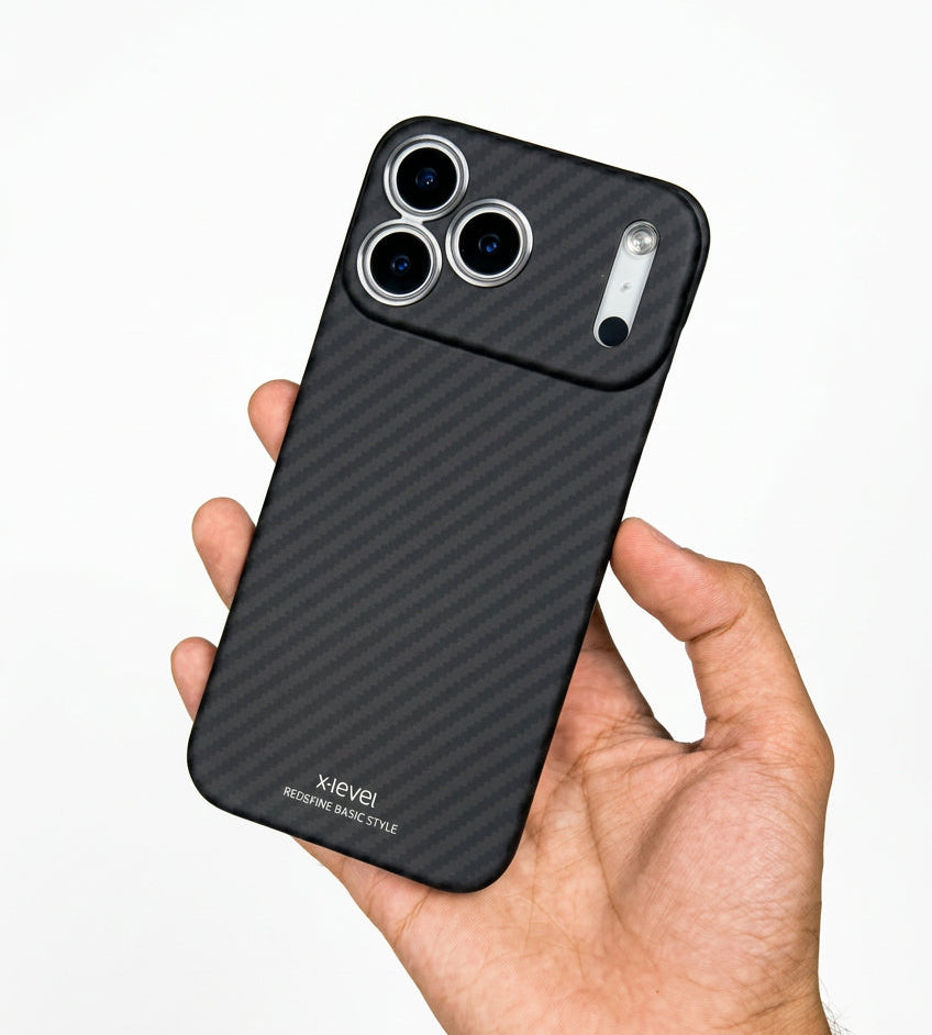 X-Level Nanofiber Case for iPhone 18 Pro Max Back Cover Black