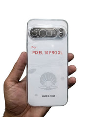 Dust Proof Transparent Jelly Cover for Google Pixel 10 Pro XL with Camera Protection & Dust Cap