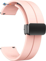 22mm Magnetic D-Buckle Silicone Watch Strap – Sveston Primo / PK / Revolt / Nitro / Alpha / Haylou Solar / LS05 / GST