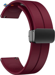 22mm Magnetic D-Buckle Silicone Watch Strap – Sveston Primo / PK / Revolt / Nitro / Alpha / Haylou Solar / LS05 / GST