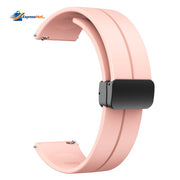 22mm Magnetic D-Buckle Silicone Watch Strap – Sveston Primo / PK / Revolt / Nitro / Alpha / Haylou Solar / LS05 / GST
