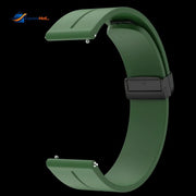 22mm Magnetic D-Buckle Silicone Watch Strap – Sveston Primo / PK / Revolt / Nitro / Alpha / Haylou Solar / LS05 / GST