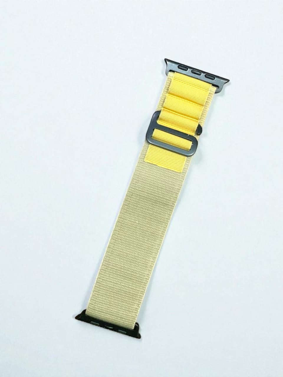 42mm-44mm-45mm-49mm Premium Olive Nylon Alpine Loop Band for Apple Watch Series 11 With Black Connector &