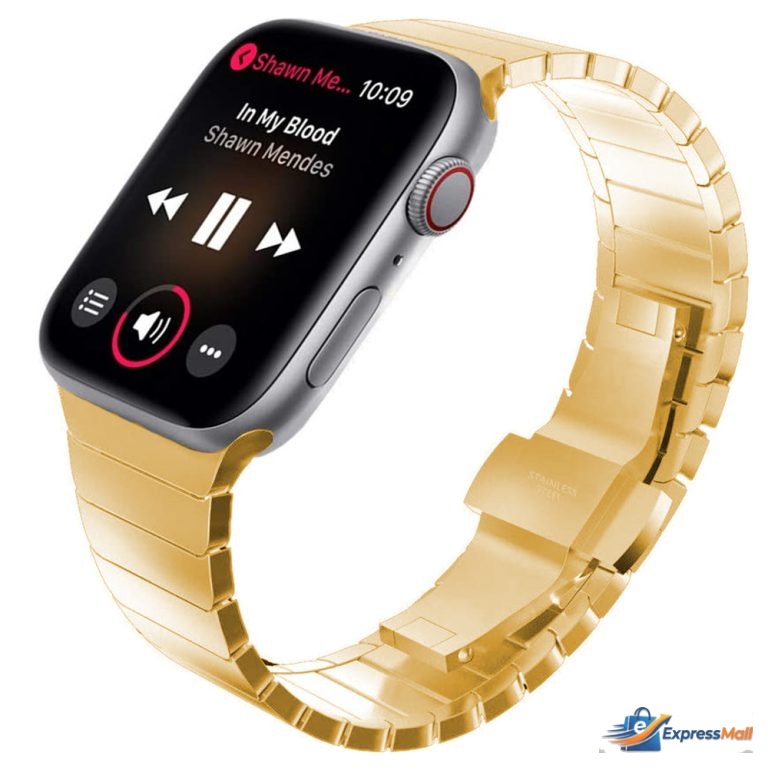 42mm-44mm-45mm Citizen Chain Stainless Steel Safe and Fashionable Strap for Apple Watch Series 3 4 5 6 7 SE