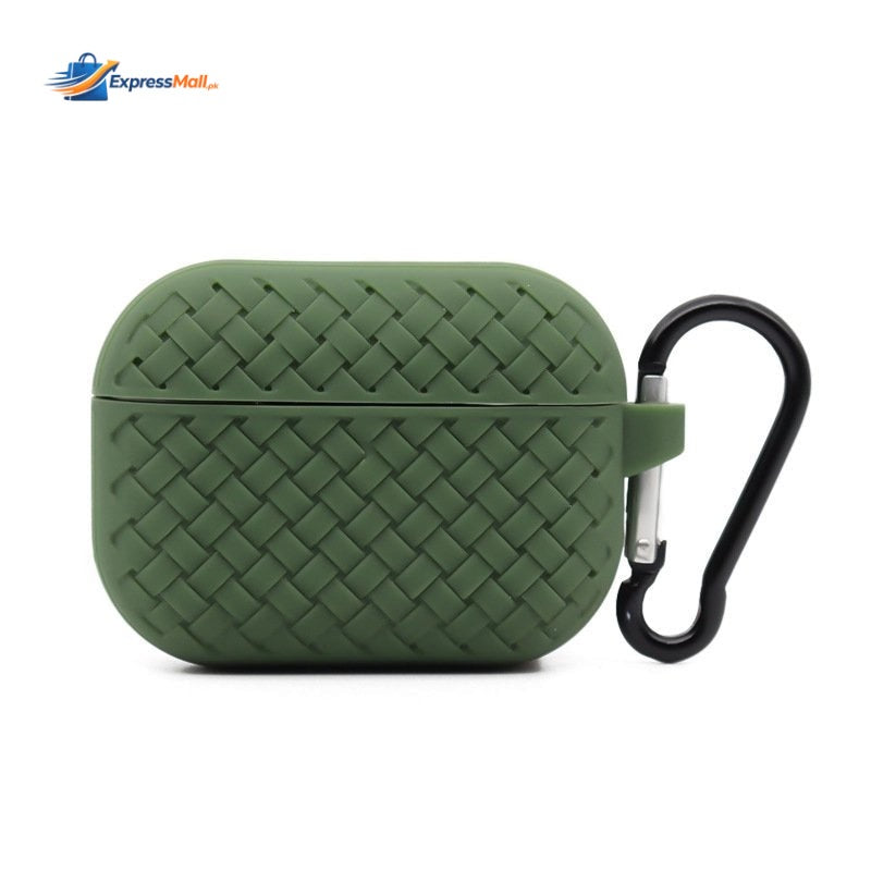 Woven Silicone Case for AirPods Pro (Green) - Clearance Sale
